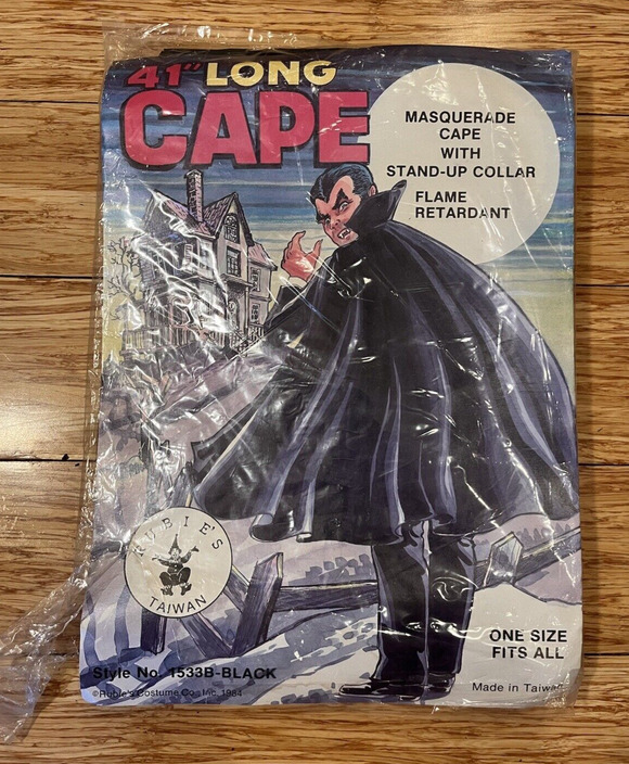 Rubie's Other - RARE Vintage Rubie's Full Length Cape (41 in.) - NOS Vampire Halloween Costume